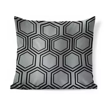 Декоративная подушка MuchoWow, диванная подушка, декоративная подушка для гостиной, 60 х 60 см, узор - линия - шестиугольник - чехол на подушку - хлопчатобумажная ткань - декоративные наволочки