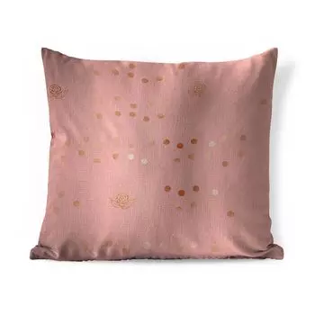 Декоративная подушка MuchoWow, диванная подушка, декоративная подушка для гостиной, 60 х 60 см, роза, розовый, узор, чехол на подушку, хлопчатобумажная ткань, декоративные чехлы на подушки