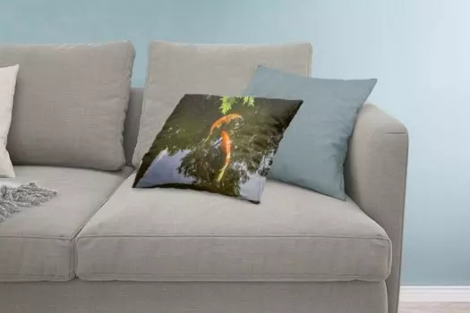 Декоративная подушка MuchoWow Диванная подушка Декоративная подушка для гостиной 60 x 40 см Два карпа кои вокруг пруда - Чехлы для подушек - Декоративные чехлы для подушек - Декоративные чехлы для подушек