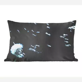 Декоративная подушка MuchoWow, диванная подушка, декоративная подушка для гостиной, 50 x 30 см, плавающие семена одуванчика - чехлы для диванных подушек - без наполнителя