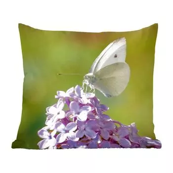 Декоративная подушка MuchoWow, диванная подушка, декоративная подушка для гостиной, 50 х 50 см, капуста белокочанная крупным планом - чехлы на подушки - украшение - спальня