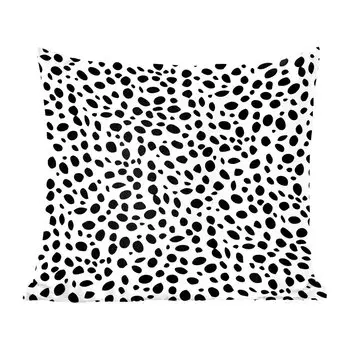 Декоративная подушка MuchoWow, диванная подушка, декоративная подушка для гостиной, 60 х 60 см, рисунок животного - точки - пантера - чехол на подушку - хлопчатобумажная ткань - декоративные наволочки