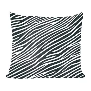 Декоративная подушка MuchoWow, диванная подушка, декоративная подушка для гостиной, 60 x 60 см, рисунок животного - зебра - черный - чехол на подушку - хлопковая ткань - декоративные наволочки