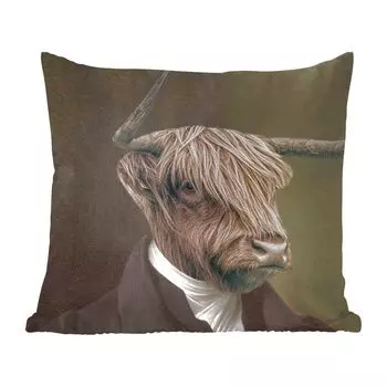 Декоративная подушка MuchoWow Диванная подушка Декоративная подушка для гостиной 60 x 60 см Шотландский горец - Одежда - Искусство - Наволочки - Хлопчатобумажная ткань - Декоративные наволочки, мультиколор