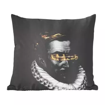 Декоративная подушка MuchoWow, диванная подушка, декоративная подушка для гостиной, 60 х 60 см, Вильгельм Оранский - искусство - живопись - чехол на подушку - хлопчатобумажная ткань - декоративные наволочки, мультиколор