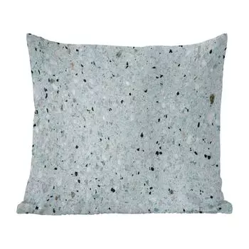 Декоративная подушка MuchoWow, диванная подушка, декоративная подушка для гостиной, 60 х 60 см, мрамор, горошек, синий, чехол на подушку, хлопчатобумажная ткань, декоративные наволочки
