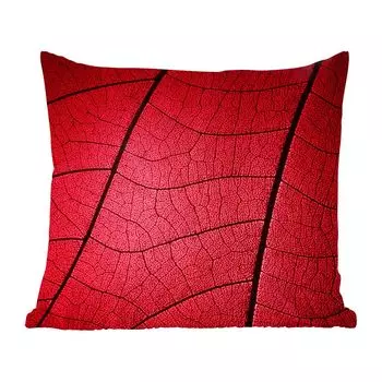 Декоративная подушка MuchoWow диванная подушка для гостиной декоративная подушка 40х40 см красные листья со множеством прожилок - чехлы для диванных подушек - без наполнителя