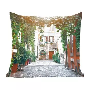 Декоративная подушка MuchoWow диванная подушка для гостиной декоративная подушка 60 x 60 см Италия - Street - Schleicher - чехол на подушку - хлопчатобумажная ткань - декоративные наволочки