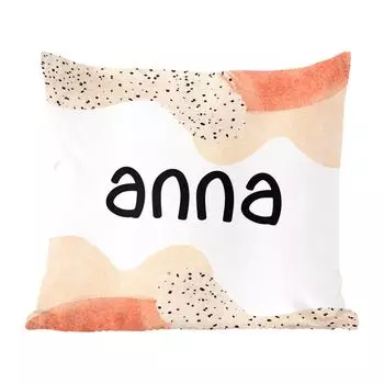 Декоративная подушка MuchoWow диванная подушка для гостиной декоративная подушка 60 x 60 см Анна - пастель - девочка - чехол на подушку - хлопчатобумажная ткань - декоративные наволочки