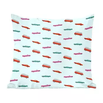 Декоративная подушка MuchoWow, диванная подушка для гостиной, декоративная подушка 60 x 60 см, автомобиль - узор - цвета - чехол на подушку - хлопчатобумажная ткань - декоративные чехлы на подушки