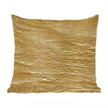 Декоративная подушка MuchoWow диванная подушка для гостиной декоративная подушка 60 x 60 см золото - цвет - абстрактный - чехол на подушку - хлопчатобумажная ткань - декоративные наволочки