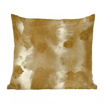Декоративная подушка MuchoWow диванная подушка для гостиной декоративная подушка 40 x 40 см золото - абстрактная - цветная - чехлы на диванные подушки - без наполнителя