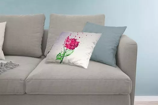 Декоративная подушка MuchoWow диванная подушка для гостиной декоративная подушка 60 x 40 см розы - вода - эффект - чехлы для подушек - декоративные чехлы для подушек - декоративные чехлы для подушек