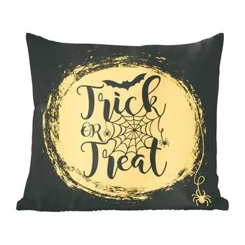 Декоративная подушка MuchoWow диванная подушка для гостиной декоративная подушка 45x45 см Полная луна Хэллоуина в иллюстрации - чехлы на подушки - чехлы декоративные - чехлы декоративные