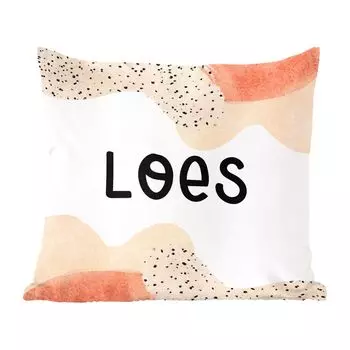 Декоративная подушка MuchoWow, диванная подушка для гостиной, декоративная подушка 60 x 60 см Loes - пастель - девочка - чехол на подушку - хлопчатобумажная ткань - декоративные наволочки