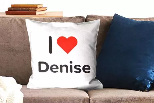 Декоративная подушка MuchoWow диванная подушка для гостиной декоративная подушка 50 x 50 см I love - Denise - Girl - чехлы на подушки - украшение - спальня