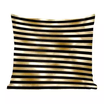 Декоративная подушка MuchoWow диванная подушка для гостиной декоративная подушка 40x40 см с узором - черный - золотой - чехлы на диванные подушки - без наполнителя