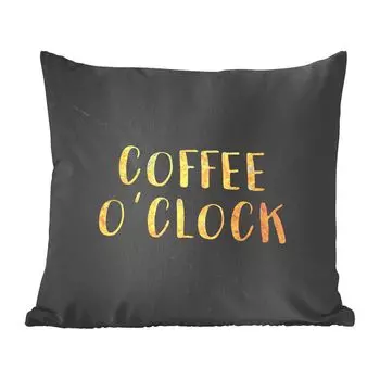 Декоративная подушка MuchoWow диванная подушка для гостиной декоративная подушка 40x40 см quote - кофе - золото - мрамор - чехлы на диванные подушки - без наполнителя