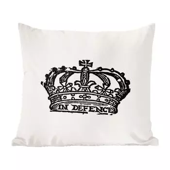 Декоративная подушка MuchoWow диванная подушка для гостиной декоративная подушка 60 x 60 см ретро - корона - винтаж - чехол на подушку - хлопчатобумажная ткань - декоративные наволочки