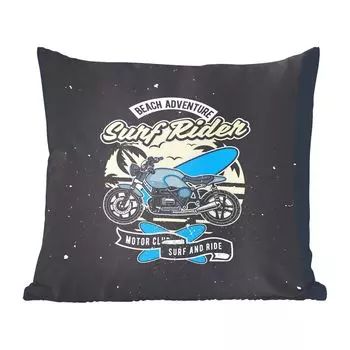 Декоративная подушка MuchoWow диванная подушка для гостиной декоративная подушка 40x40 см двигатель - винтаж - пляжный - чехлы на диванные подушки - без наполнителя