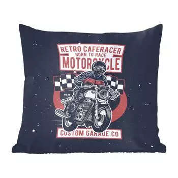 Декоративная подушка MuchoWow диванная подушка для гостиной декоративная подушка 50 x 50 см винтаж - двигатель - флаг - чехлы на подушки - украшение - спальня