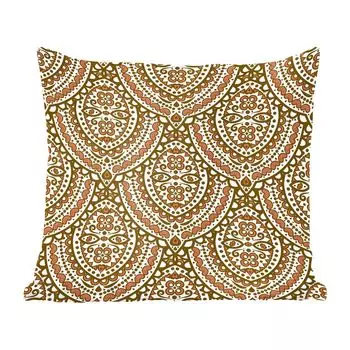 Декоративная подушка MuchoWow диванная подушка для гостиной декоративная подушка 40x40 см с узором - оранжевый - коричневый - чехлы на диванные подушки - без наполнителя