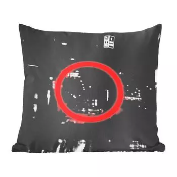 Декоративная подушка MuchoWow, диванная подушка для гостиной, декоративная подушка 60 x 60 см для игр - контроллер - красный - чехол на подушку - хлопчатобумажная ткань - декоративные чехлы на подушки