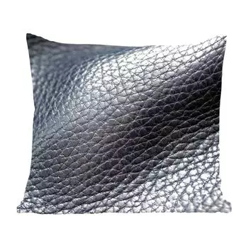 Декоративная подушка MuchoWow, диванная подушка для гостиной, декоративная подушка 60 x 60 см, кожа - фактура - черный - светлый - чехол на подушку - хлопчатобумажная ткань - декоративные чехлы на подушки