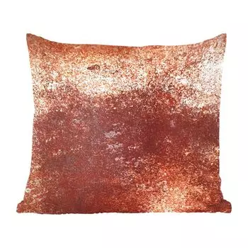 Декоративная подушка MuchoWow диванная подушка для гостиной декоративная подушка 60х60 см сталь - ржавчина - листовой металл - чехол на подушку - хлопчатобумажная ткань - декоративные наволочки