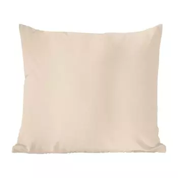 Декоративная подушка MuchoWow диванная подушка для гостиной декоративная подушка 60 x 60 см светлый - бежевый - цвет - однотонные цвета - чехол на подушку - хлопчатобумажная ткань - декоративные наволочки