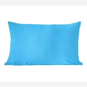 Декоративная подушка MuchoWow, диванная подушка для гостиной, декоративная подушка 50 x 30 см, синяя - светлый дизайн - чехлы на диванные подушки - без наполнителя