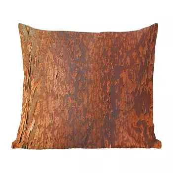 Декоративная подушка MuchoWow диванная подушка для гостиной декоративная подушка 40х40 см ржавый - коричневый - оранжевый - металл - узор - структура - чехлы на диванные подушки - без наполнителя