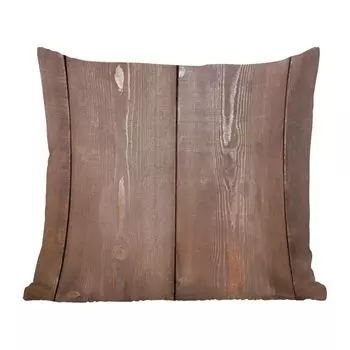 Декоративная подушка MuchoWow диванная подушка для гостиной декоративная подушка 60x60 см фон из темных и вертикальных досок - чехол на подушку - хлопчатобумажная ткань - декоративные наволочки