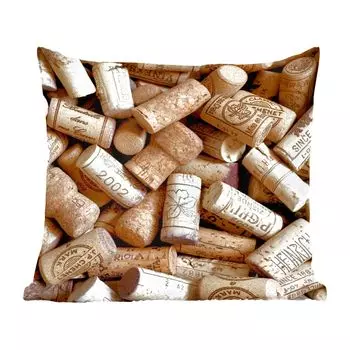 Декоративная подушка MuchoWow диванная подушка для гостиной декоративная подушка 60x60 см Большое количество пробки - чехол на подушку - хлопчатобумажная ткань - декоративные наволочки