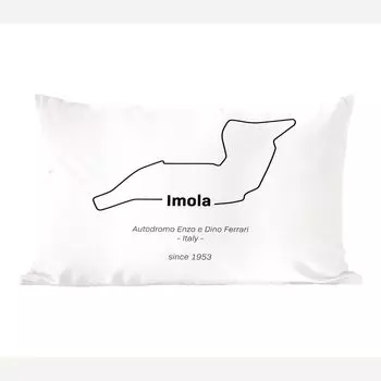 Декоративная подушка MuchoWow диванная подушка для гостиной декоративная подушка 50x30 см Imola - Formula 1 - гоночная трасса - чехлы на диванные подушки - без наполнителя