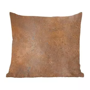 Декоративная подушка MuchoWow диванная подушка для гостиной декоративная подушка 60 x 60 см с принтом ржавчины - железо - коричневый - чехол на подушку - хлопчатобумажная ткань - декоративные чехлы на подушки