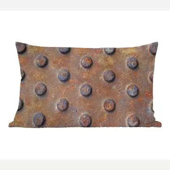 Декоративная подушка MuchoWow диванная подушка для гостиной декоративная подушка 50 x 30 см ромбовидная пластина - винтаж - ржавчина - индустриальная - чехлы на диванные подушки - без наполнителя