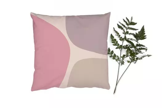 Декоративная подушка MuchoWow диванная подушка для гостиной декоративная подушка 60 x 60 см дизайн - пастель - минимализм - чехол на подушку - хлопчатобумажная ткань - декоративные наволочки