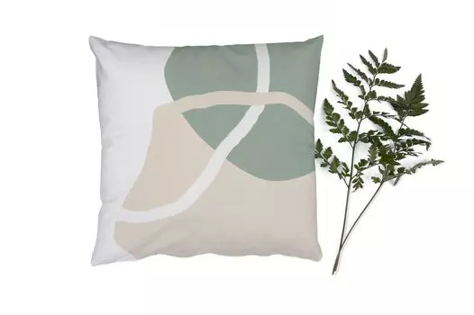 Декоративная подушка MuchoWow диванная подушка для гостиной декоративная подушка 60 x 60 см минимализм - пастель - дизайн - чехол на подушку - хлопчатобумажная ткань - декоративные наволочки