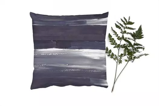 Декоративная подушка MuchoWow диванная подушка для гостиной декоративная подушка 40 x 40 см цвет - абстрактный - черный - чехлы на диванные подушки - без наполнителя