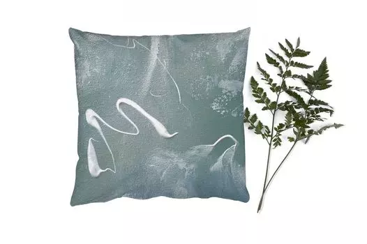 Декоративная подушка MuchoWow, диванная подушка для гостиной, декоративная подушка 60 x 60 см, акриловая краска - дизайн - абстракция - чехол на подушку - хлопчатобумажная ткань - декоративные чехлы на подушки