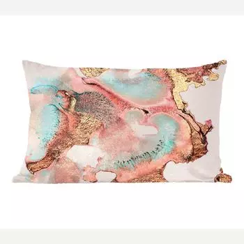 Декоративная подушка MuchoWow диванная подушка для гостиной декоративная подушка 50 x 30 см чернила - пастель - абстрактные - чехлы на диванные подушки - без наполнителя, мультиколор