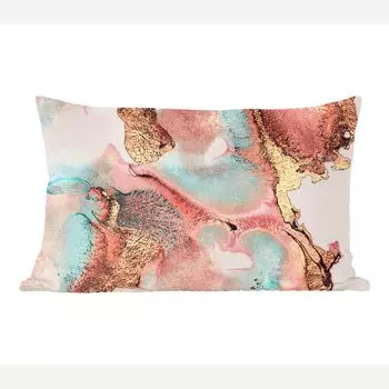 Декоративная подушка MuchoWow диванная подушка для гостиной декоративная подушка 50 x 30 см чернила - пастель - абстрактные - чехлы на диванные подушки - без наполнителя, мультиколор