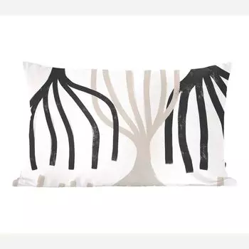 Декоративная подушка MuchoWow диванная подушка для гостиной декоративная подушка 50 x 30 см линия - пастель - абстрактная - узор - чехлы на диванные подушки - без наполнителя, мультиколор