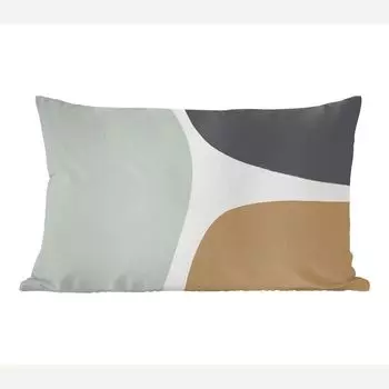 Декоративная подушка MuchoWow диванная подушка для гостиной декоративная подушка 50 x 30 см пастель - минимализм - дизайн - чехлы на диванные подушки - без наполнителя, мультиколор