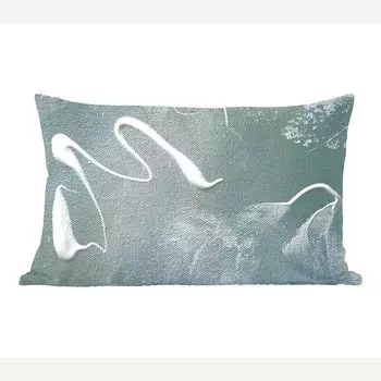 Декоративная подушка MuchoWow диванная подушка для гостиной декоративная подушка 50 x 30 см акриловая краска - дизайн - абстракция - чехлы на диванные подушки - без наполнителя, мультиколор