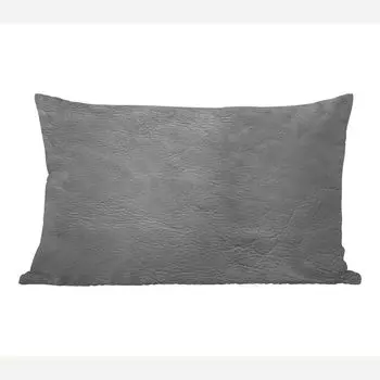 Декоративная подушка MuchoWow диванная подушка для гостиной декоративная подушка 50х30 см фон из кожи - черно-белый - чехлы на диванные подушки - без наполнителя