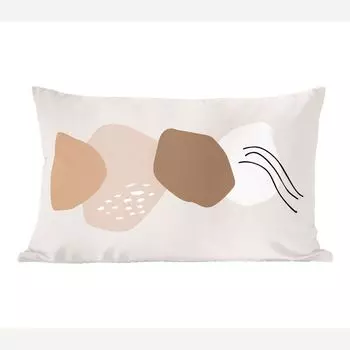 Декоративная подушка MuchoWow диванная подушка для гостиной декоративная подушка 50х30 см лето - серый - цвет - чехлы на диванные подушки - без наполнителя