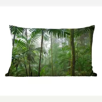 Декоративная подушка MuchoWow диванная подушка для гостиной декоративная подушка 50 x 30 см тропический лес - тропический - джунгли - деревья - растения - чехлы на диванные подушки - без наполнителя