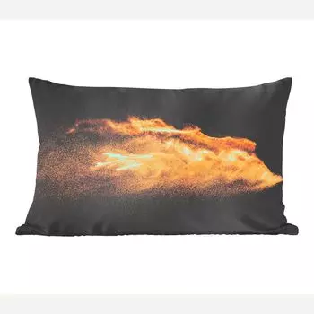 Декоративная подушка MuchoWow диванная подушка для гостиной декоративная подушка 50x30 см песочный - золотой - черный - люкс - арт - чехлы на диванные подушки - без наполнителя